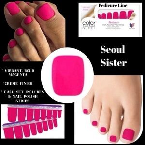 NWT Color Street Pedicure Set “Seoul Sisters”